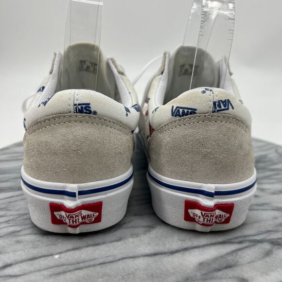 Vans Sneakers Womens 8 White Suede and Canvas Skate Skater Skateboarding Shoes - Picture 5 of 14